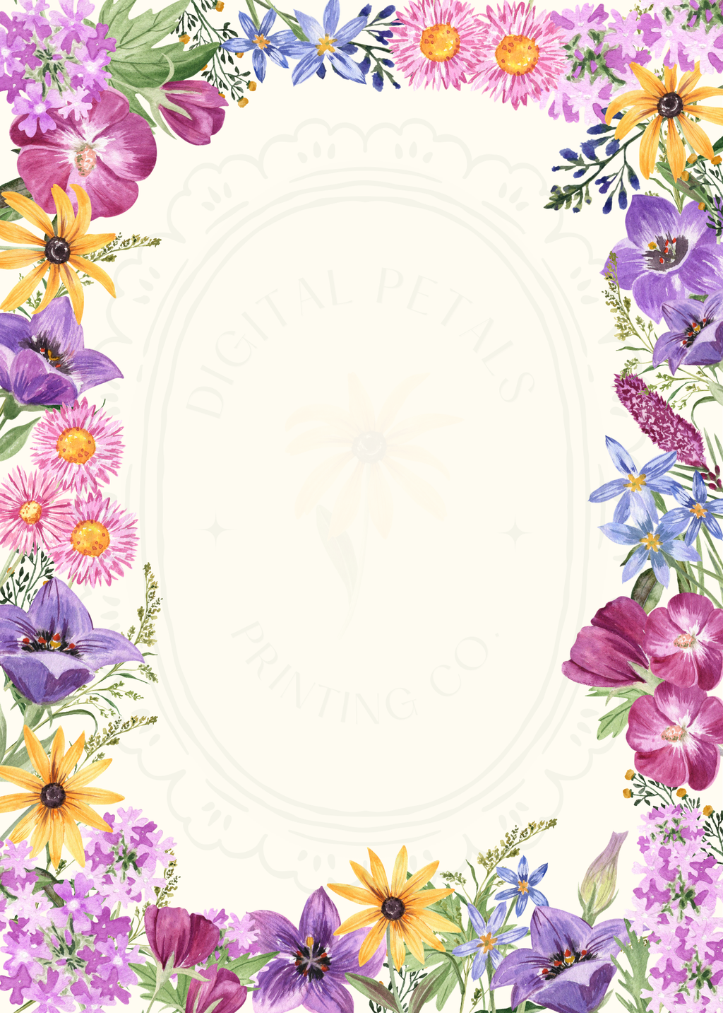 Boho Colorful Wildflower Wedding Welcome Sign | Editable Canva Template | Digital Download