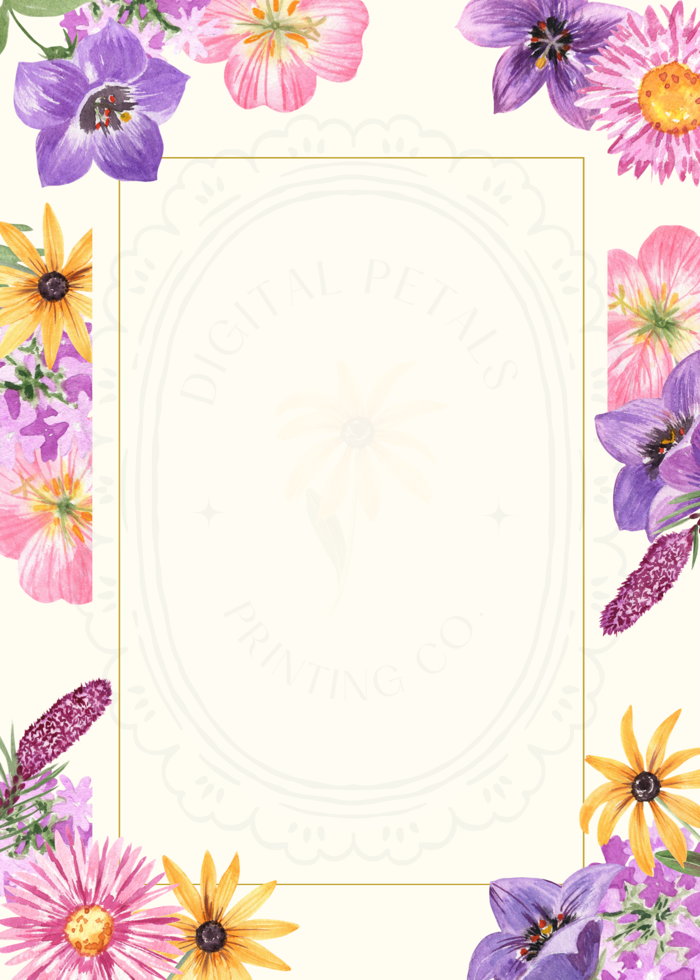 Wildflower Cottagecore Wedding Welcome Sign | Editable Canva Template, Floral Botanical Spring