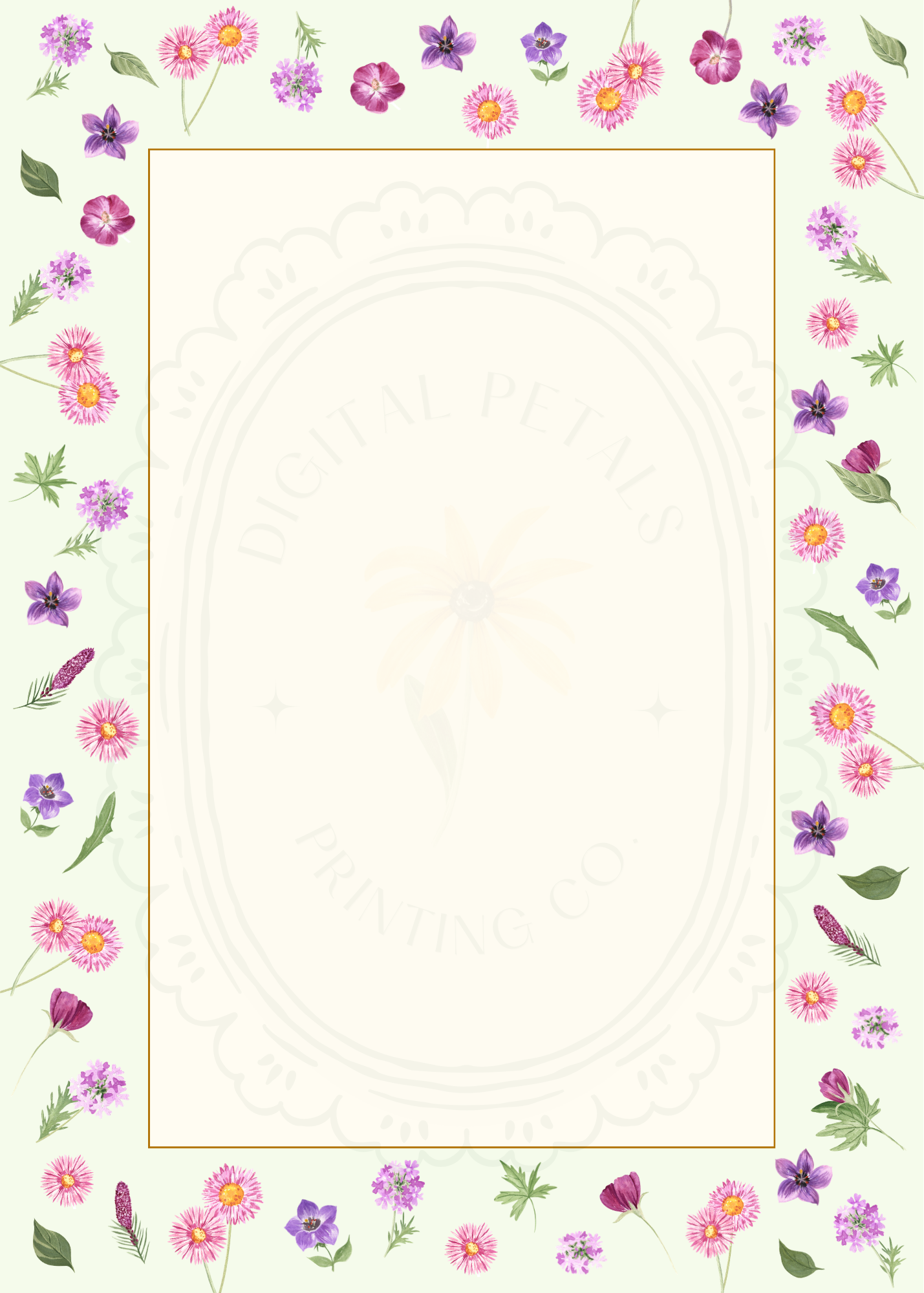 Spring Garden Wildflowers Baby Shower Welcome Sign Template | Editable Canva Digital Download