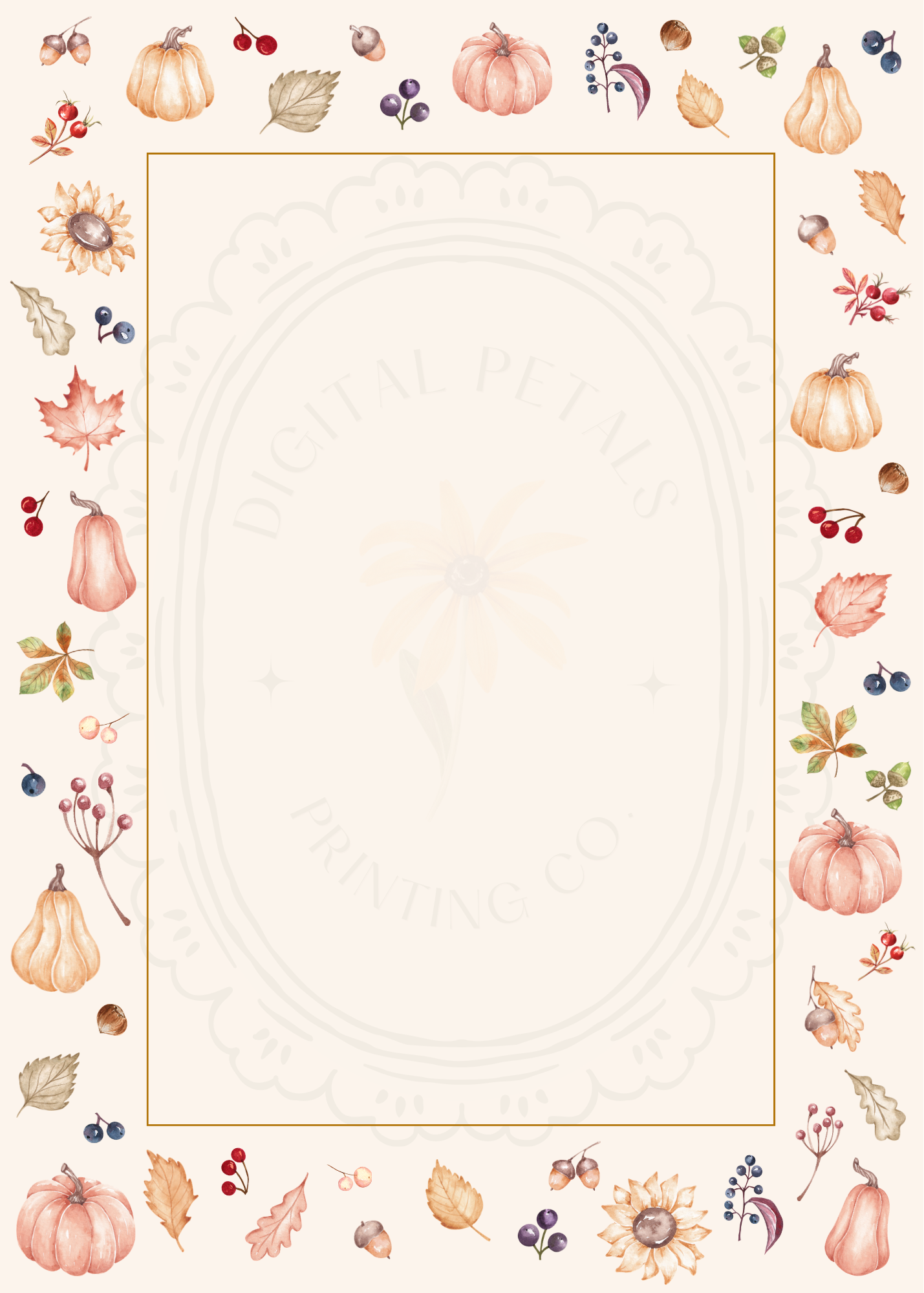 Autumn Harvest Wildflowers Baby Shower Welcome Sign Template | Editable Canva Digital Download